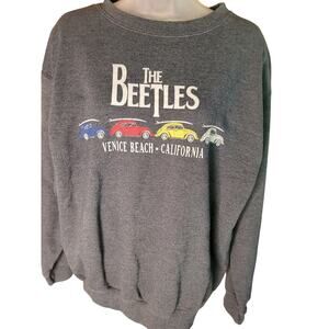 Beetles Grey Sweatshirt Women SZ M